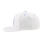 ZHATS Standard NHL Officially Licensed Adjustable Snapback Hat Flat Bill Z11 Pop White, One Size