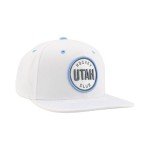 ZHATS Standard NHL Officially Licensed Adjustable Snapback Hat Flat Bill Z11 Pop White, One Size