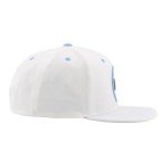ZHATS Standard NHL Officially Licensed Adjustable Snapback Hat Flat Bill Z11 Pop White, One Size