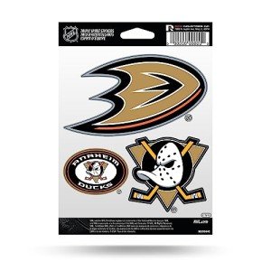 Rico Industries NHL Hockey Anaheim Ducks Triple Sticker Sheet