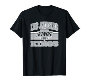 Los Angeles Kings Stripe Black Officially Licensed T-Shirt