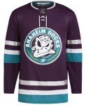 adidas Anaheim Ducks Purple 30th Anniversary Authentic Jersey (50/Medium)