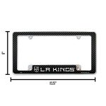 Rico Industries NHL Los Angeles Kings Black 12" x 6" Chrome All Over Automotive License Plate Frame for Car/Truck/SUV