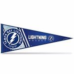 Rico Industries NHL Hockey Tampa Bay Lightning Primary 12" x 30" Felt Wall Décor Pennant - Great for Home/Bed Room/Man Cave Décor