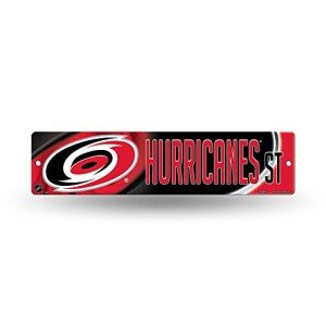Rico Industries HSN8001 Plastic Street Sign , Carolina Hurricanes