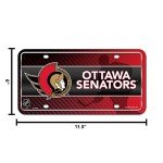 Rico Industries NHL Ottawa Senators Metal License Plate Tag