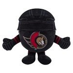 Bleacher Creatures Ottawa Senators 8" Kuricha Hockey Puck Sitting Plush- Soft Chibi Inspired Plush