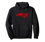 Red North Carolina Eye of the Hurricane Pullover Hoodie