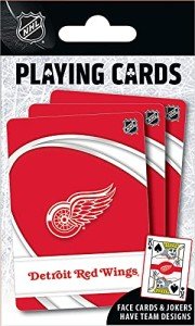 MasterPieces Family Games - NHL Detroit Red Wings Playing Cards - Officially Licensed Playing Card Deck For Adults, Kids, And Family