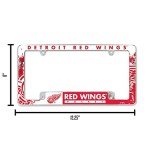 Rico Industries NHL Detroit Red Wings Primary 12" x 6" Chrome All Over Automotive License Plate Frame for Car/Truck/SUV