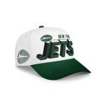 FOCO Men's New York Jets Cap NFL Team Logo Lineman Marquee RF Hat, White