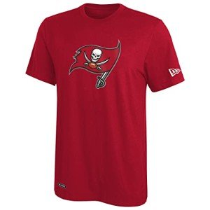 New Era NFL Men's Stadium Logo Short Sleeve Team Color T-Shirt, Tampa Bay Buccaneers, X-Large