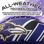 Franklin Sports NFL Baltimore Ravens Football - Youth Football - Mini 8.5" Rubber Ball - Perfect for Kids - Team Logos and Colors