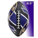 Franklin Sports NFL Baltimore Ravens Football - Youth Football - Mini 8.5" Rubber Ball - Perfect for Kids - Team Logos and Colors