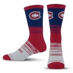 For Bare Feet NHL MONTREAL CANADIENS Elevate Premium Dress Crew Sock Team Color Large