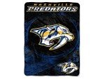 Northwest NHL Nashville Predators Unisex-Adult Micro Raschel Throw Blanket, 46" x 60", Ice Dash