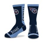 For Bare Feet NFL TENNESSEE TITANS MVP Crew Sock Team Color Youth