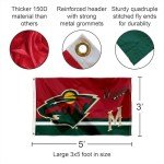 WinCraft Minnesota Wild Logo Insignia 3x5 Feet Banner Flag