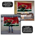 WinCraft Minnesota Wild Logo Insignia 3x5 Feet Banner Flag