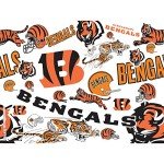 Tervis NFL Cincinnati Bengals All Over Tumbler with Wrap and Black Lid, 1 Count (Pack of 1), Clear