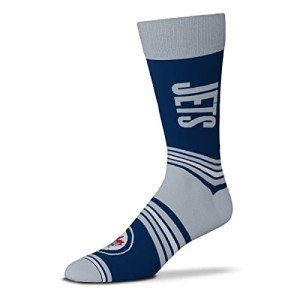 For Bare Feet NHL Winnipeg Jets Argyle Line Up Dress Sock Team Color OSFM