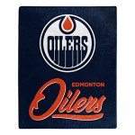 Northwest NHL Edmonton Oilers Unisex-Adult Raschel Throw Blanket, 50" x 60", Signature