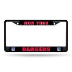 Rico Industries NHL New York Rangers Black 12" x 6" Black Metal Car/Truck Frame Automobile Accessory
