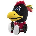 Bleacher Creatures Chicago Blackhawks Tommyhawk 8" Kuricha Mascot Sitting Plush - Soft Chibi Inspired Mascot