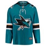 Fanatics Youth San Jose Sharks Home Breakaway Jersey Size L/XL Ages 12-18 Years NHL Licensed Hockey Jersey, Teal