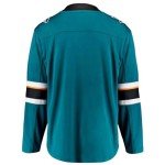 Fanatics Youth San Jose Sharks Home Breakaway Jersey Size L/XL Ages 12-18 Years NHL Licensed Hockey Jersey, Teal