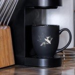 Rico Industries NHL Hockey San Jose Sharks 15oz Laser Engraved Matte Black Ceramic Bistro Mug - For Hot or Cold Drinks