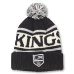 AMERICAN NEEDLE NHL Los Angeles Kings National Hockey League Team Pillow Line Knit Beanie Cap (23012A-LAK-BIGY)