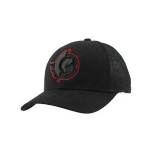 ZHATS Standard NHL Officially Licensed Adjustable Snapback Hat Dakota Element Black, One Size