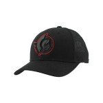 ZHATS Standard NHL Officially Licensed Adjustable Snapback Hat Dakota Element Black, One Size