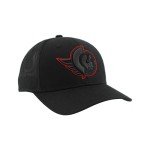 ZHATS Standard NHL Officially Licensed Adjustable Snapback Hat Dakota Element Black, One Size