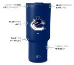 Simple Modern Officially Licensed NHL Vancouver Canuks 30 oz Tumbler with Flip Lid and Straws | Hockey Insulated Cup Stainless Steel | Gifts for Men Women | Trek Collection | Vancouver Canuks