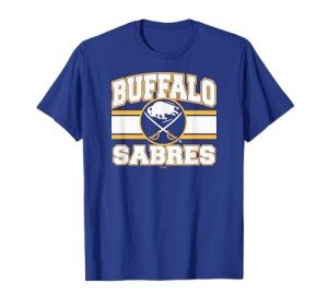 Buffalo Sabres Stripe Royal Blue Officially Licensed T-Shirt