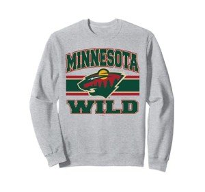 Minnesota Wild Stripe Gray Officially Licensed Sweatshirt