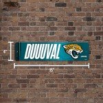 Rico Industries NFL Football Jacksonville Jaguars Metal Street Sign 4" x 15" Home Décor - Bedroom - Office - Man Cave