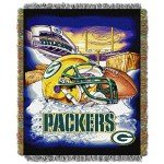 Northwest NFL Green Bay Packers Unisex-Adult Woven Tapestry Throw Blanket, 48" x 60", Home Field Advantage