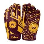 Wilson NFL Stretch Fit Football Gloves - Youth, Washington Commanders