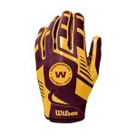 Wilson NFL Stretch Fit Football Gloves - Youth, Washington Commanders