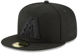 New Era MLB 59FIFTY Black Black Authentic Collection Fitted On Field Game Cap Hat (8, Arizona Diamondbacks)
