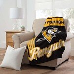 NORTHWEST NHL Pittsburgh Penguins 46" x 60" Microfiber Throw Blanket