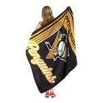 NORTHWEST NHL Pittsburgh Penguins 46" x 60" Microfiber Throw Blanket