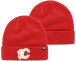 '47 NHL Unisex-Adult Primary Logo Cuffed Knit Beanie Hat Cold Weather Hat, One Size (US, Alpha, One Size, Calgary Flames)