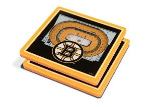 YouTheFan NHL Boston Bruins 3D StadiumViews Coasters , 4" x 4"