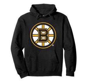 Boston Bruins Icon Black Officially Licensed Pullover Hoodie