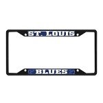 FANMATS 31391 St. Louis Blues Metal License Plate Frame Black Finish