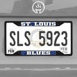 FANMATS 31391 St. Louis Blues Metal License Plate Frame Black Finish